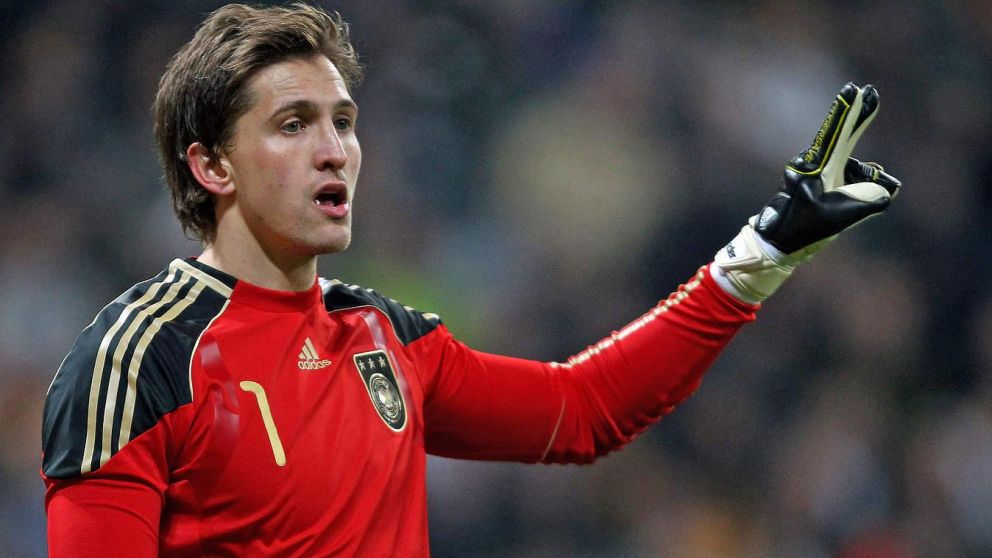 René Adler, ocupando el arco de la Selección Alemana en su etapa como futbolista