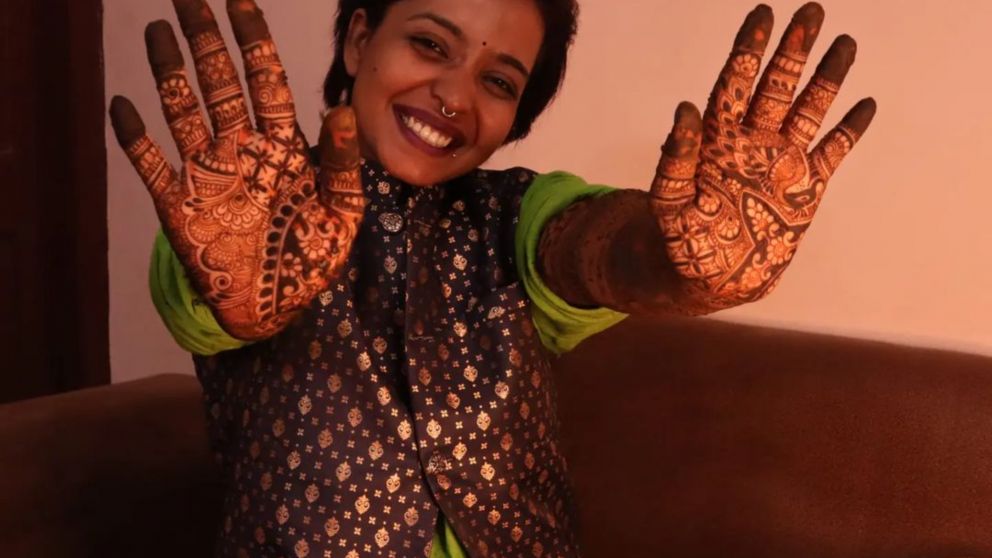 Kshama Bindu celebró su casamiento con sí misma