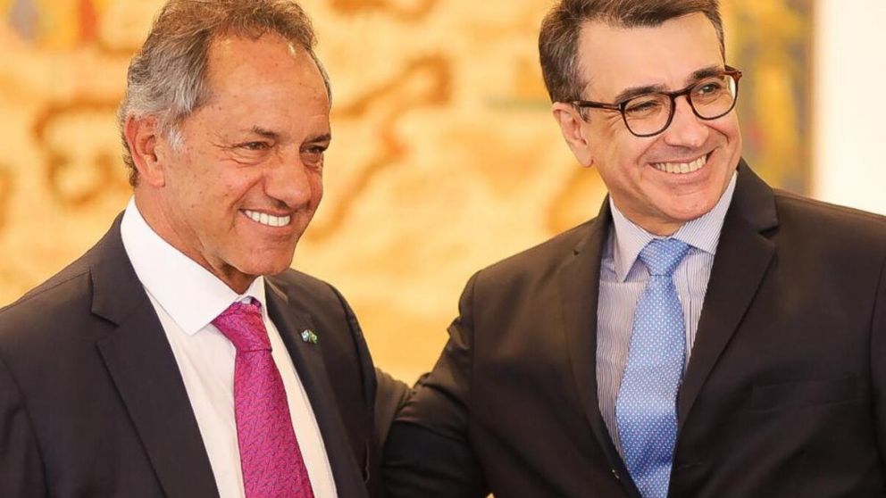 "Hemos logrado muchas cosas juntos", dijo el canciller de Brasil a Daniel Scioli