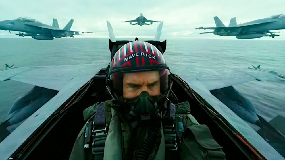 Tom Cruise interpreta una vez a Maverick en la segunda entrega de "Top Gun"