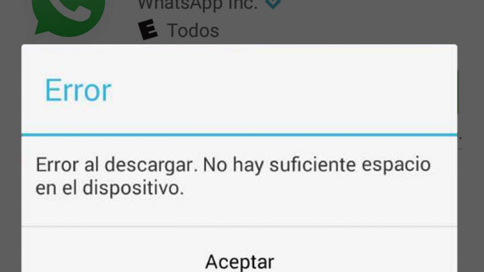 WhatsApp ocupa el mayor espacio de los celulares