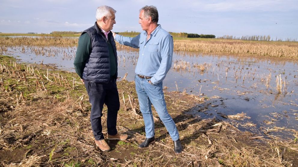 Domínguez y Pisano, durante la recorrida