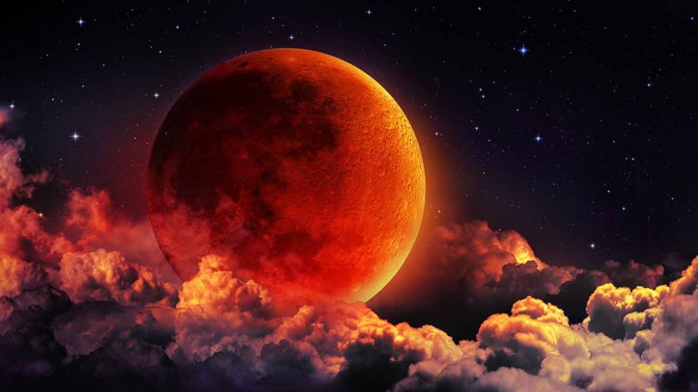 La Luna de Sangre se dará por la noch del domingo y madrugada del lunes