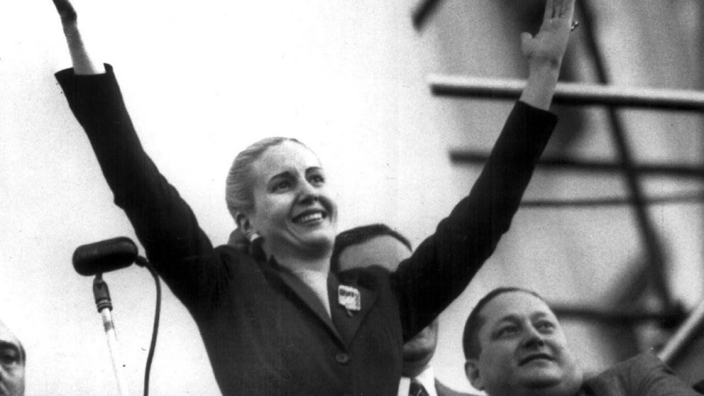 Saludos por el cumpleaños de Eva Perón