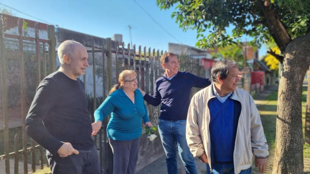 Con eje en la inseguridad, Rodríguez Larreta y Santilli recorrieron La Matanza