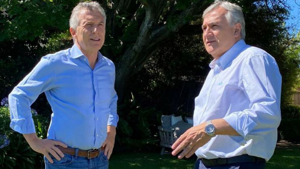 Mauricio Macri y Gerardo Morales, dos de los líderes del JxC