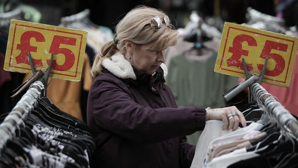 La ropa fue uno de los rubros que incidió en la suba de la inflación en el Reino Unido