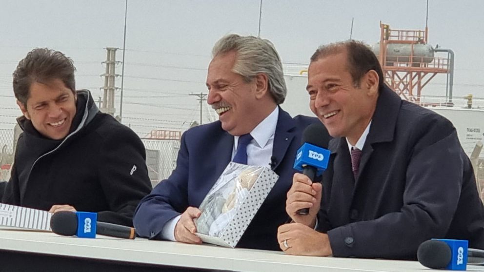 En Vaca Muerta, Alberto inauguró junto a Kicillof las obras del gasoducto Néstor Kirchner
