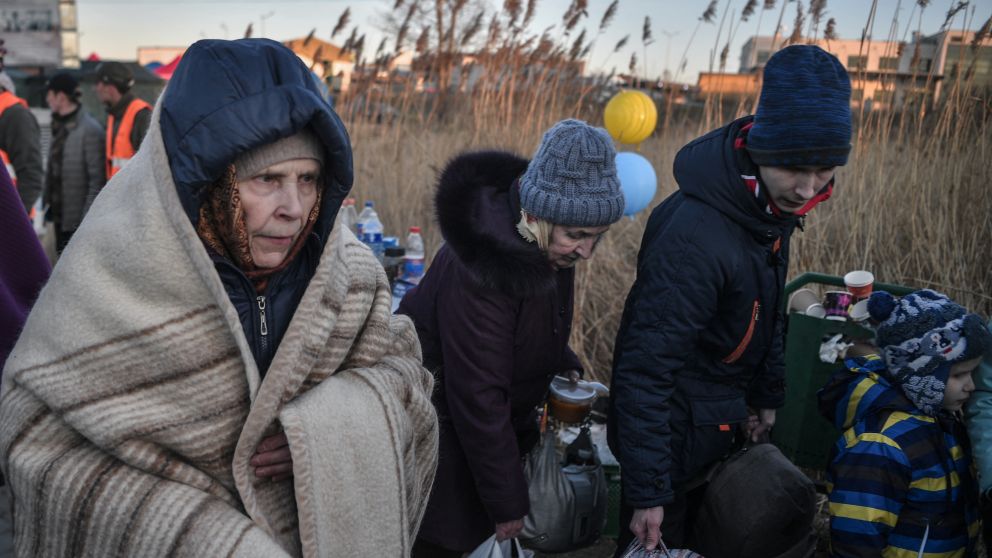 Refugiados en Ucrania