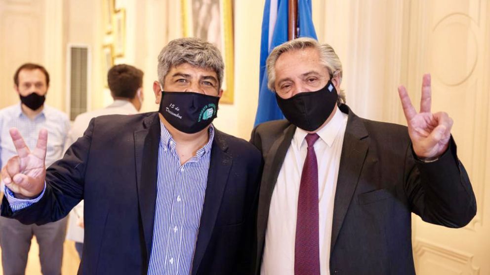 En un gesto de distensión, Alberto almorzó con Pablo Moyano mientras las diferencias en el FdT no cesan