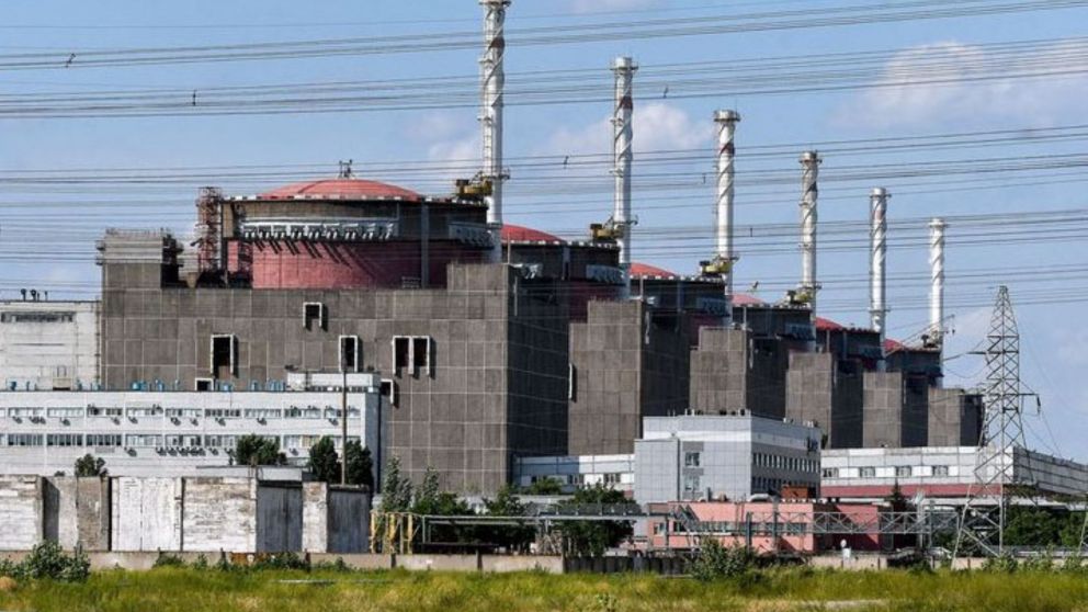 Central nuclear de Zaporiyia en Ucrania, uno de los posibles blancos