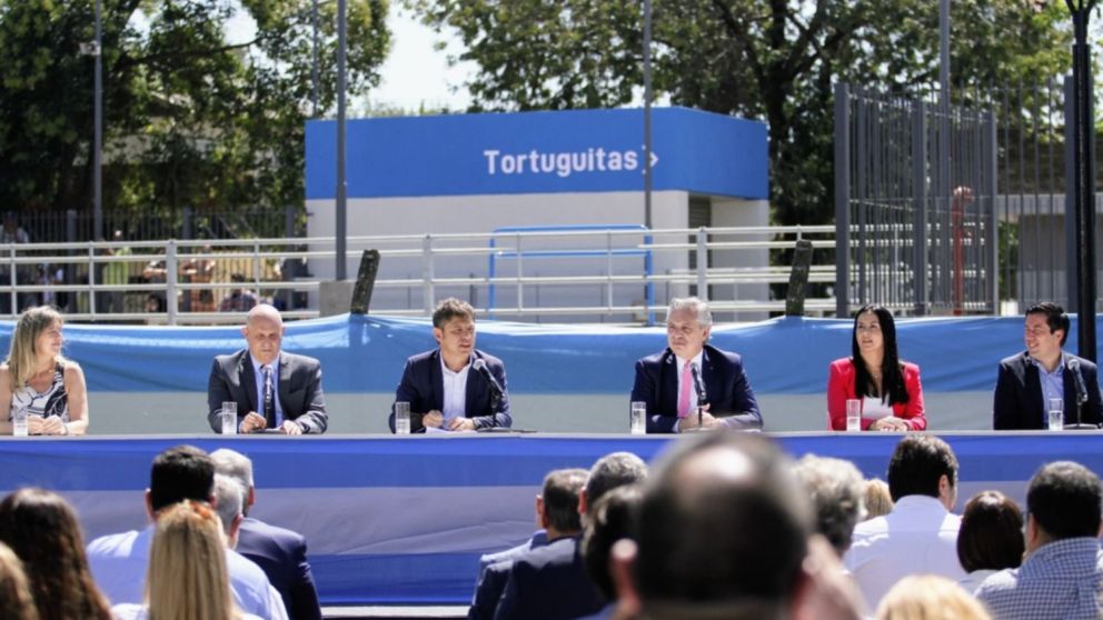 Alberto se mostro con Kicillof en Tortuguitas pese a la crisis que atraviesa al FdT