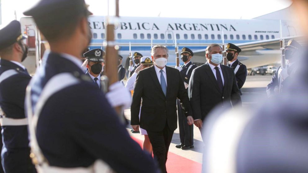 Alberto Fernández en Chile