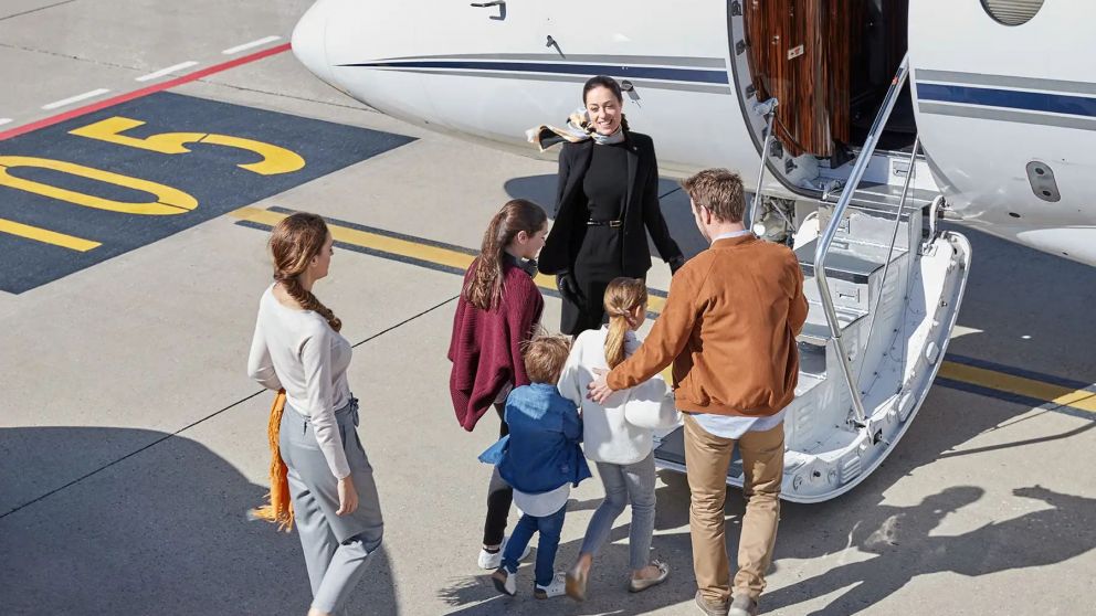 Los ejecutivos ahora también usan los aviones privados para irse de vacaciones