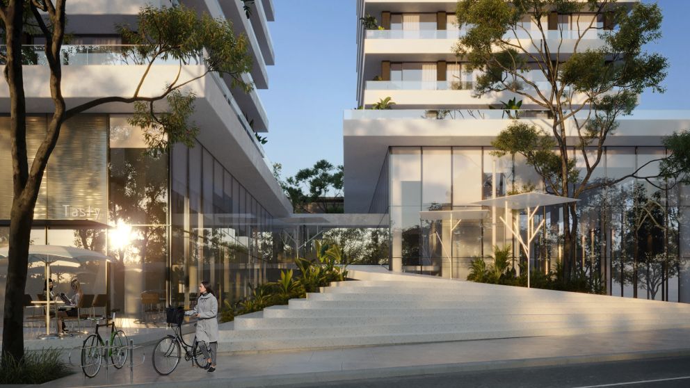 El proyecto est� justo frente al campus de la Universidad de San Mart�n