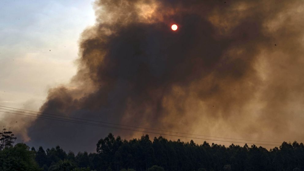 Los incendios se extienden sobre el norte de Corrientes y el sur de Misiones