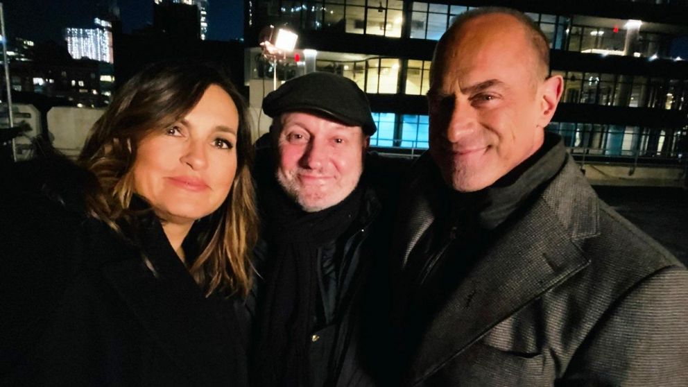 Mariska Hargitay (Olivia Benson) , Campanella y Cristopher Meloni (Elliot Stabler) se reencontraron.