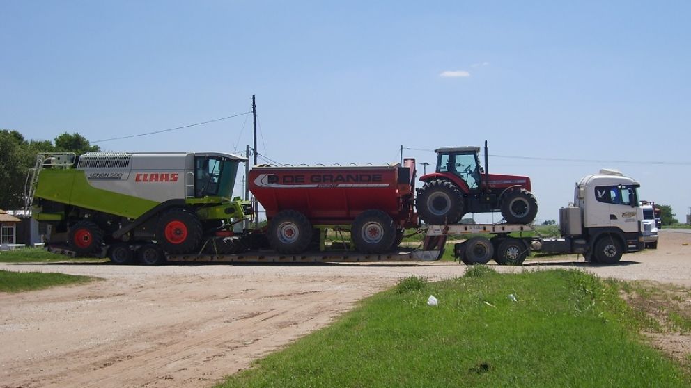 Los contratistas cosechan cerca del 80% de los granos