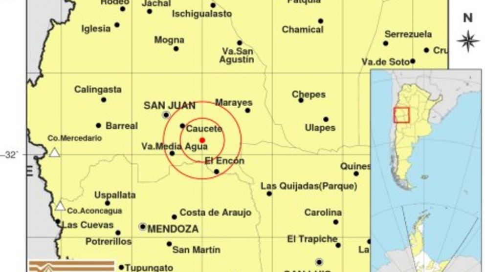 Movimiento sísmico en San Juan, Jujuy y Mendoza