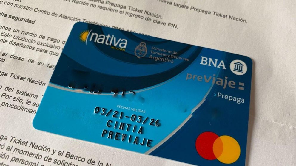 El BNA se suma al compromiso de la entrega de tarjetas PreViaje