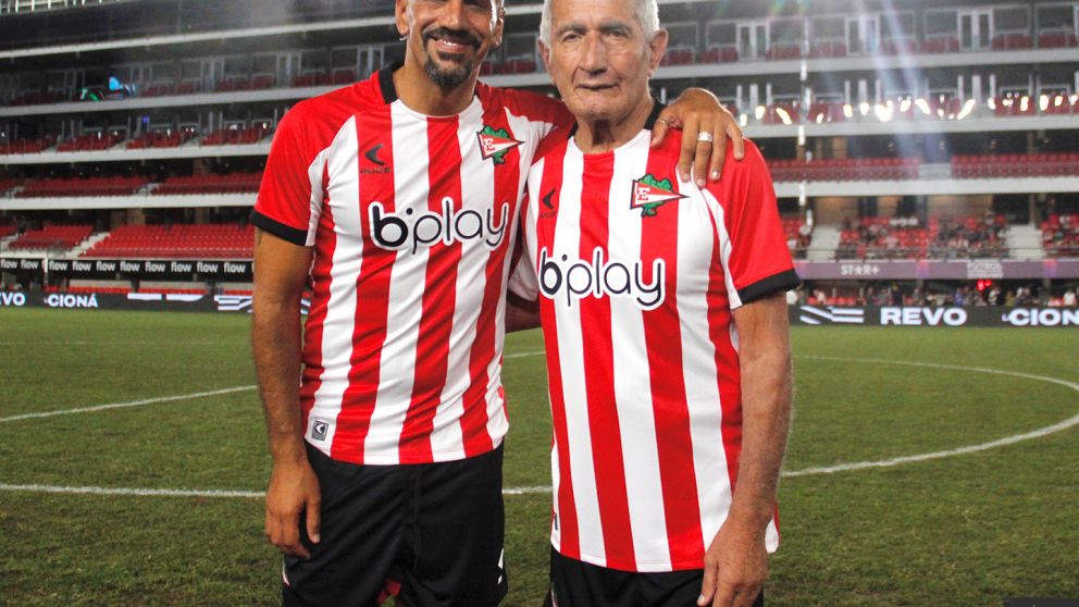 Juan Sebastián y Juan Ramón Verón, hijo y padre, ídolos de la institución platense