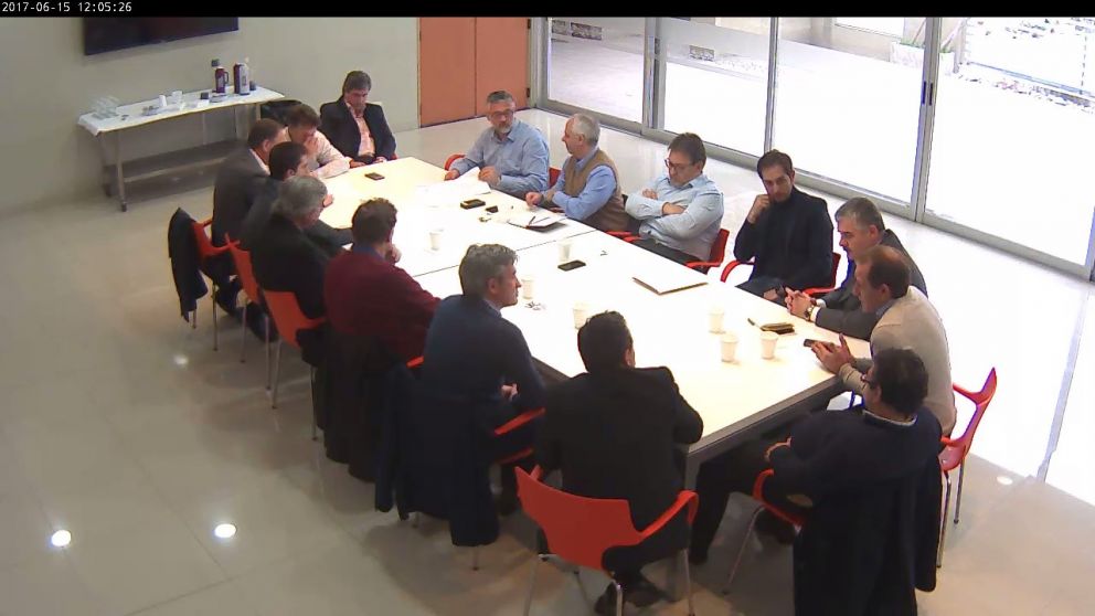 El encuentro ocurri� en el Banco Provincia de La Plata el 15 de junio de 2017