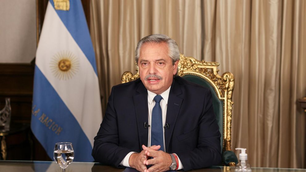 El mensaje del presidente comenzará a las 20