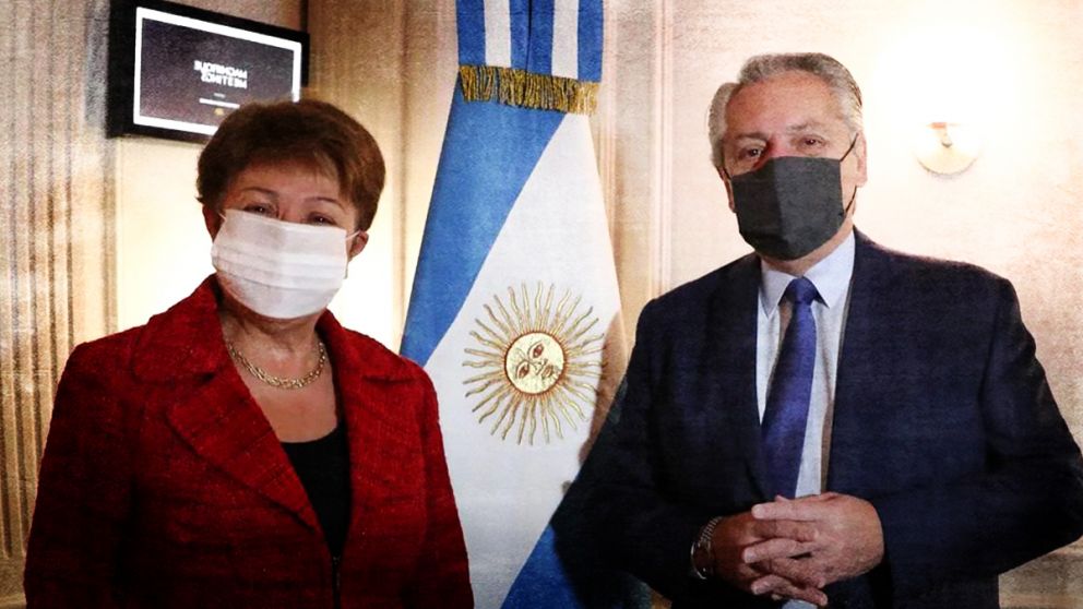 Alberto Fernández y Kristalina Georgieva renegocian el acuerdo que firmaron Mauricio Macri y Christine Lagarde