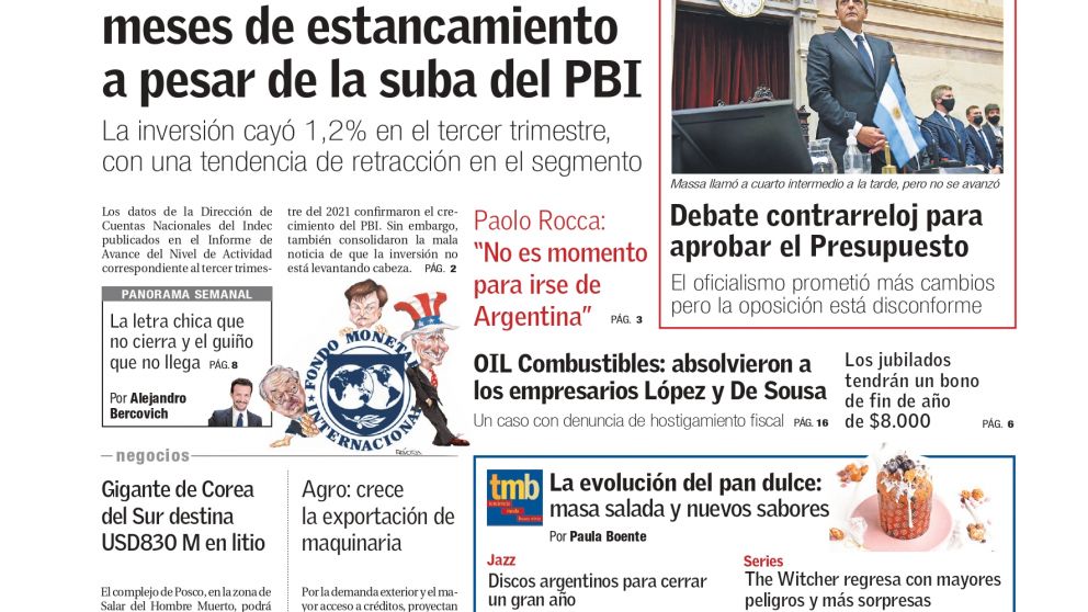 La tapa de BAE Negocios