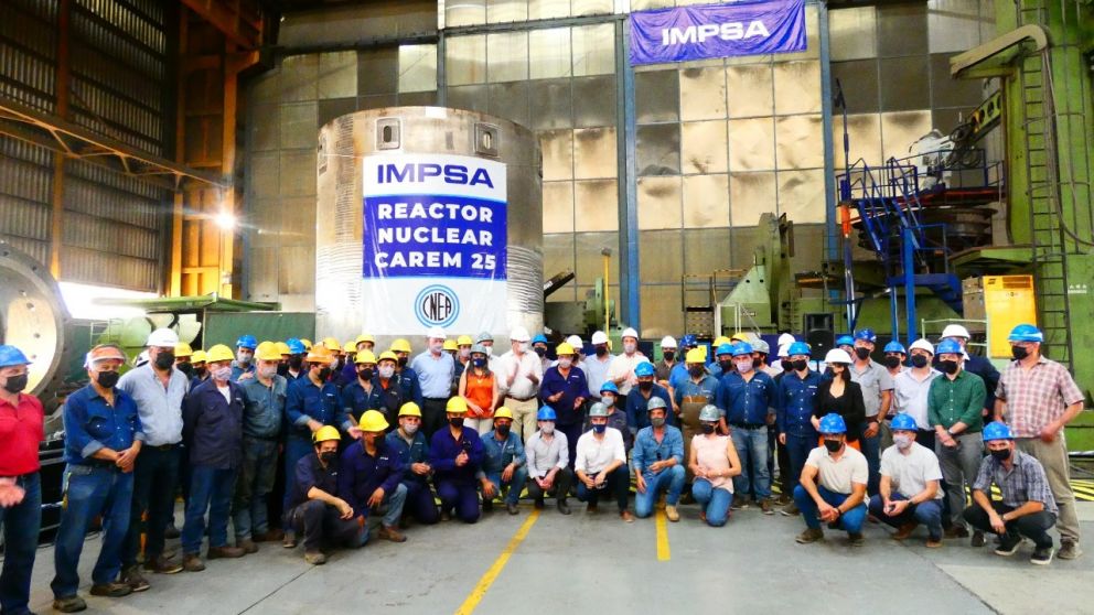 Impsa finaliz� la fabricaci�n de un componente esencial para un reactor nuclear