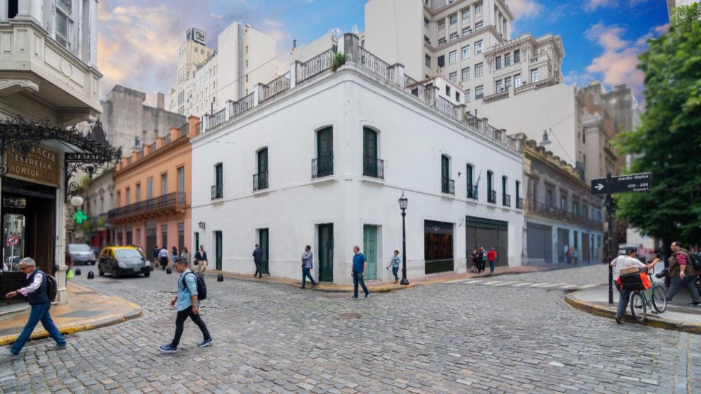 Así quedó la fachada del edificio tras la restauración y puesta en valor.