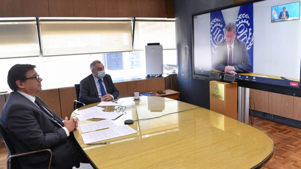 El titular de la cartera laboral participó de la convocatoria del secretario de Trabajo de Estados Unidos Martin Walsh