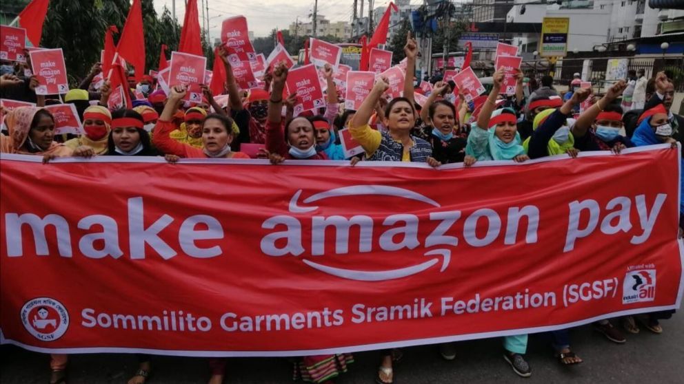La protesta contra Amazon es global