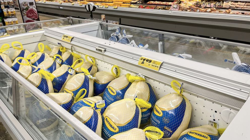 Los pavos se limitaron a uno por persona en muchos supermercados