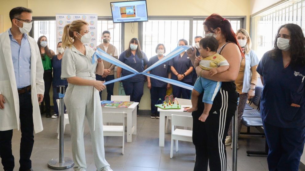 El centro de salud de Tigre que visitó Fabiola Yañez es uno de los 150 que reequipa la Fundación Banco Nación