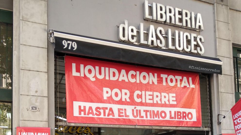 La Librería de las Luces estaba en liquidación total desde el año pasado