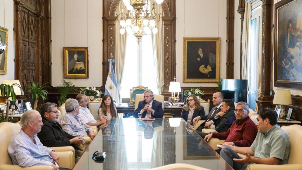 La última reunión de Fernández con Azopardo y los movimientos sociales