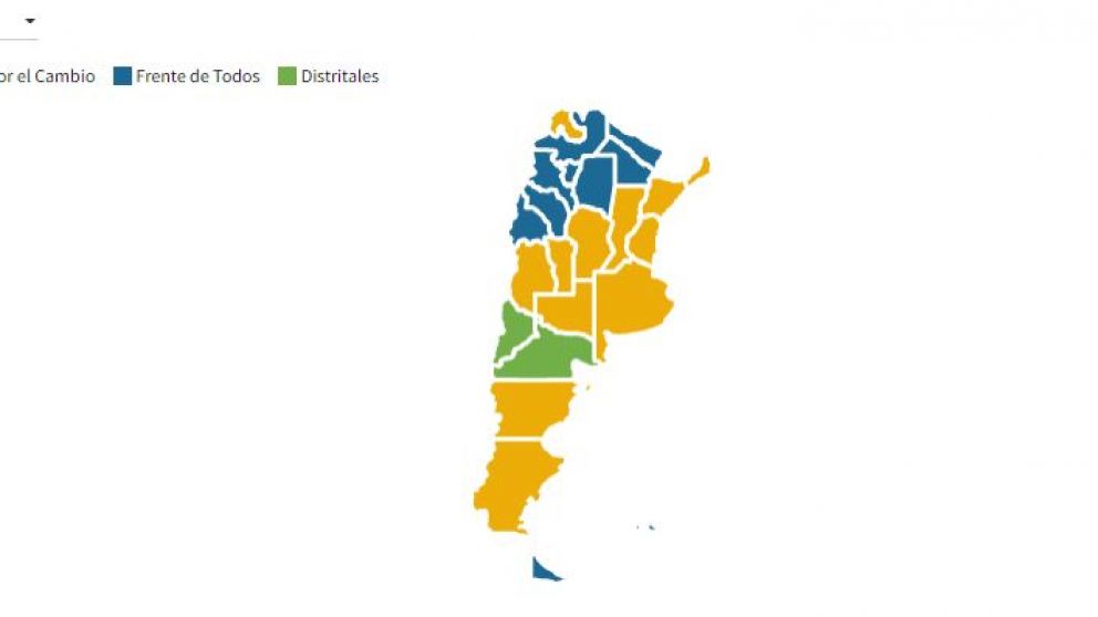Cómo quedó el mapa del resultado de las Elecciones 2021