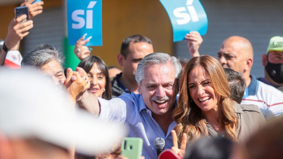 El presidente compartió la actividad con la candidata a diputada Victoria Tolosa Paz