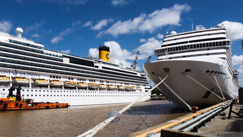 Esta temporada habrá un menor movimiento de cruceros en el puerto de Buenos Aires