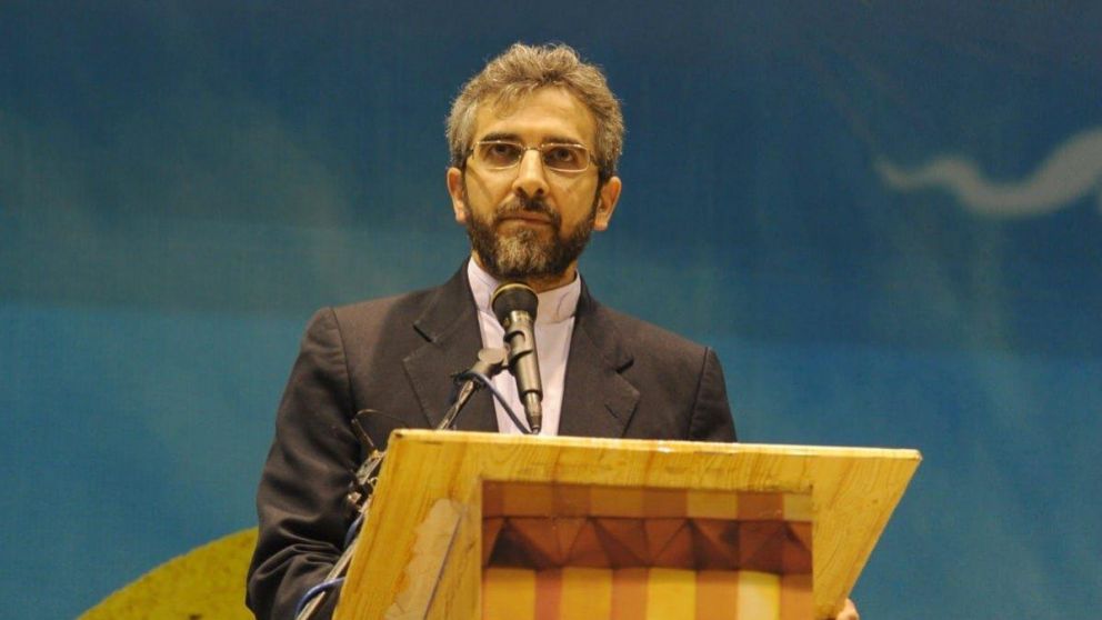 Negociador jefe iraní y viceministro de Relaciones Exteriores, Ali Bagheri Kani,