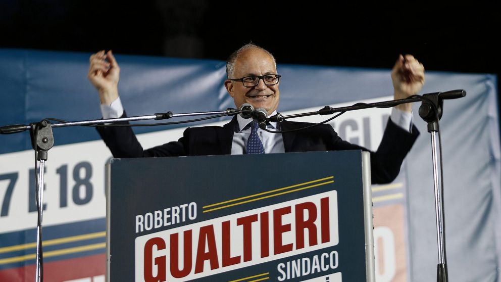 Roberto Gualtieri, el nuevo alcalde de la capital italiana luego de obtener el 60,1% ciento de los votos