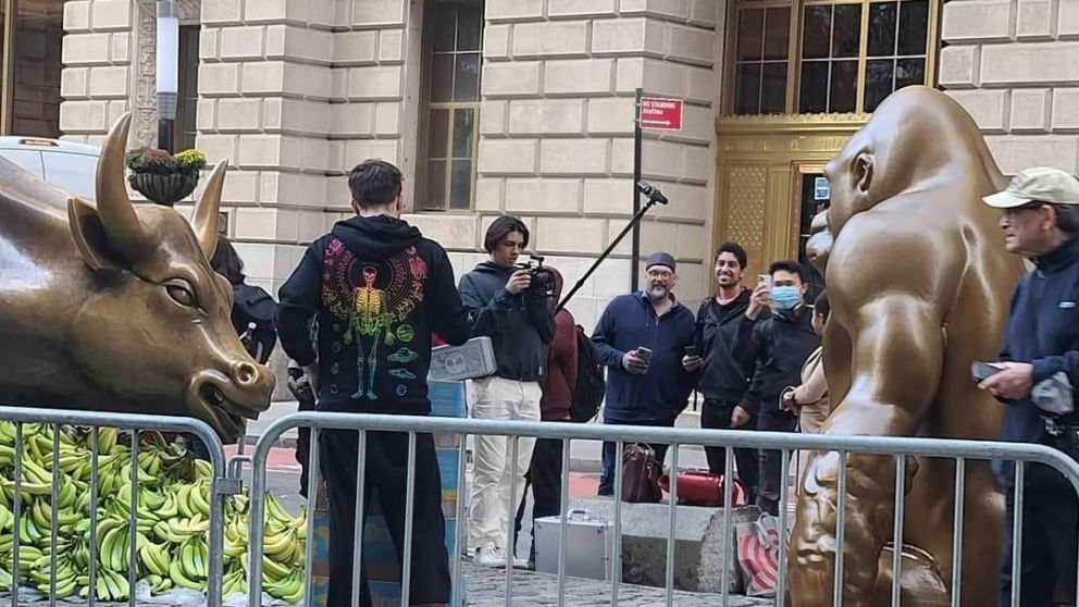 En Wall Street, un gorila es el símbolo contra la disparidad entre ricos y pobres