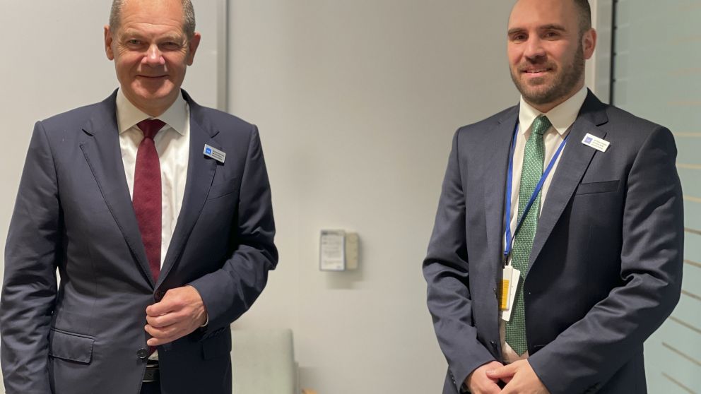 Guzmán se vio hoy con el ministro de Finanzas alemán, Olaf Scholz