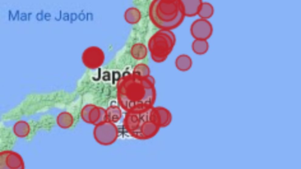 Terremoto en Tokio, Japón