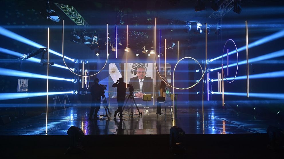 El presidente Alberto Fernández participó el año pasado de la apertura del tradicional coloquio