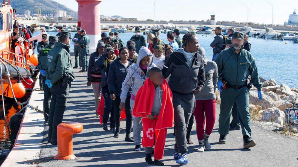 Las llegadas de migrantes se incrementaron tanto por vía marítima como terrestre
