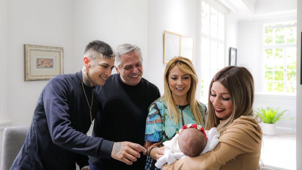 Alberto Fernández recibió a L-Gante en Olivos