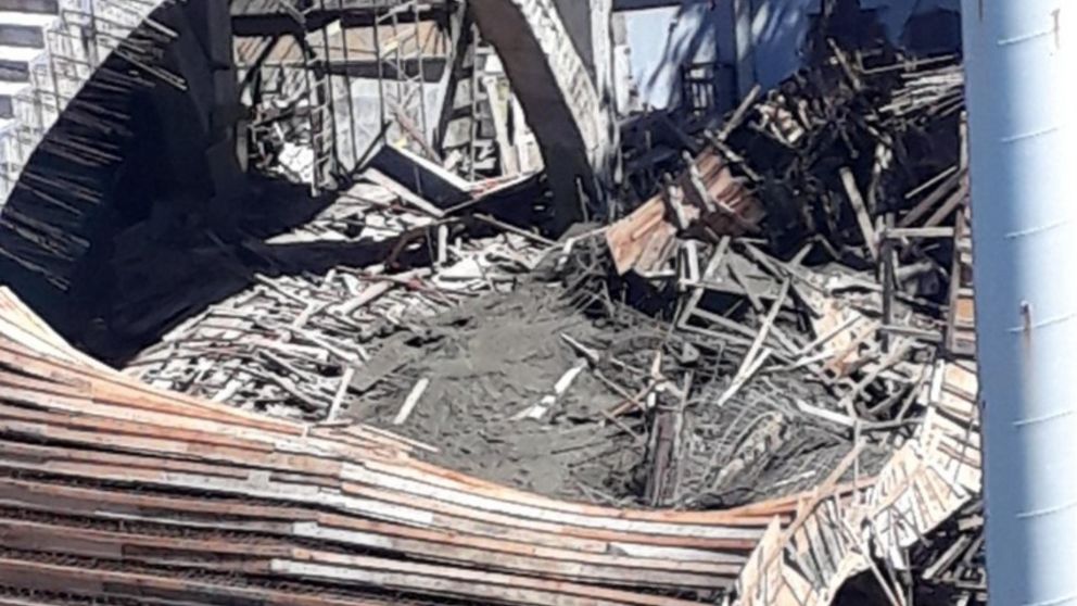 Derrumbe en Ferro: la tribuna estaba en obra 