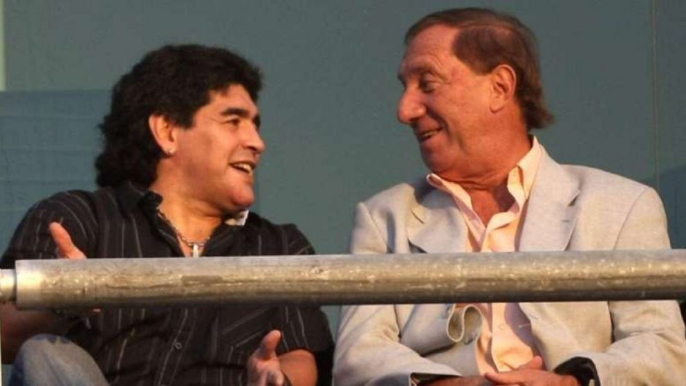 Diego Armando Maradona y Carlos Salvador Bilardo